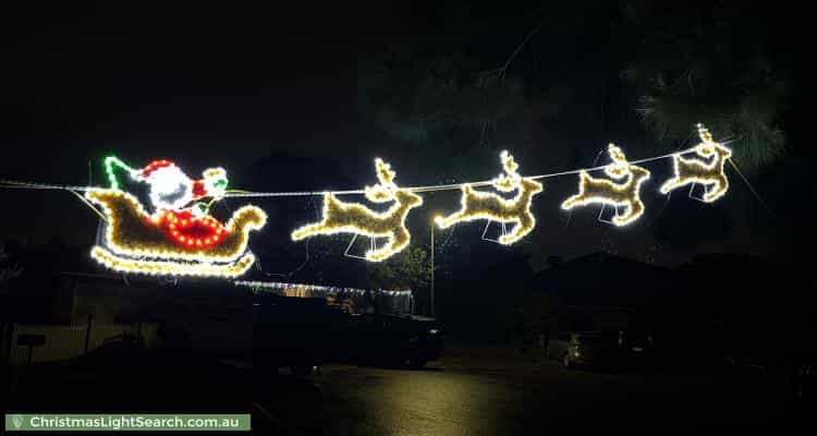Christmas Light display at 2 Wilma Court, Beaconsfield