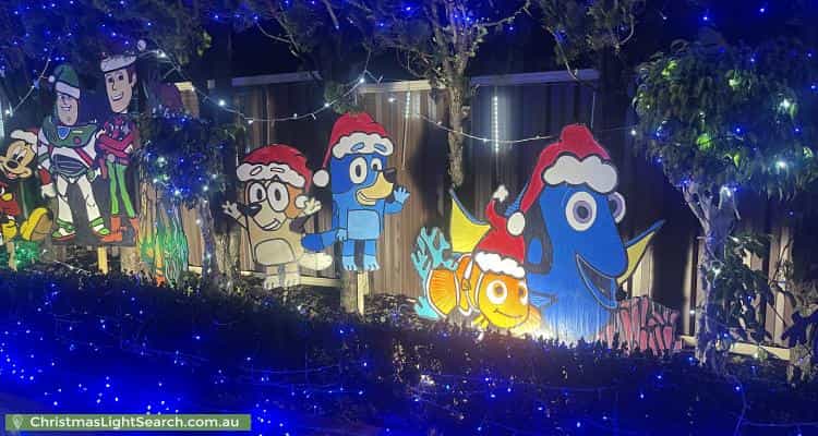 Christmas Light display at 62 Stockholm Avenue, Hassall Grove