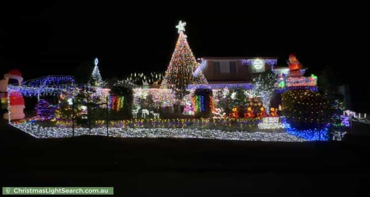 Christmas Light display at 36 Ballarat Street, Fisher