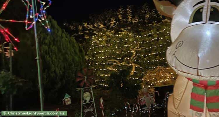 Christmas Light display at 93 Galloway Street, Isabella Plains