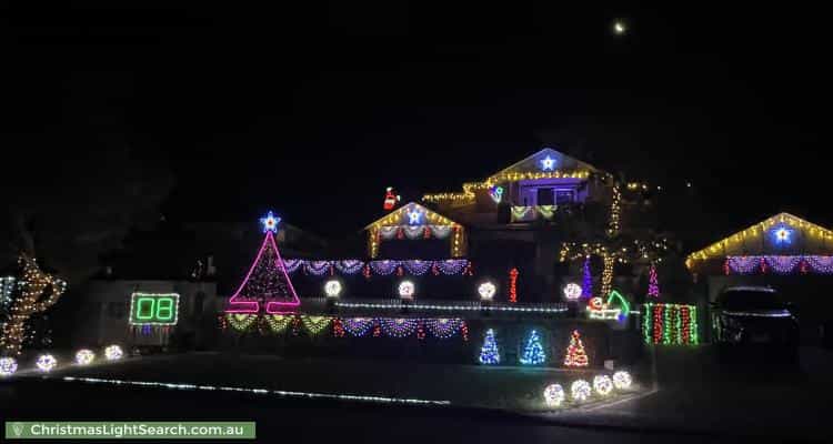 Christmas Light display at 8 Newport Gardens, Hillarys