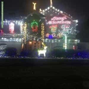 Christmas Light display at  Richards Close, Berowra