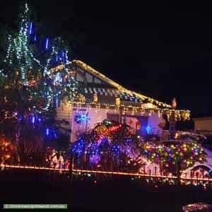 Christmas Light display at 6 Barina Road, Oak Park