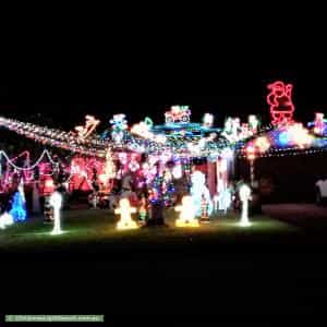 Christmas Light display at 73 Bulong Avenue, Ascot