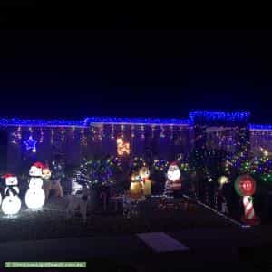 Christmas Light display at 6 Frewin Street, Epping
