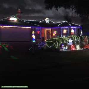 Christmas Light display at 23 Ganaway Drive, Berwick
