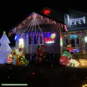 Christmas Light display at  Matlock Street, Preston