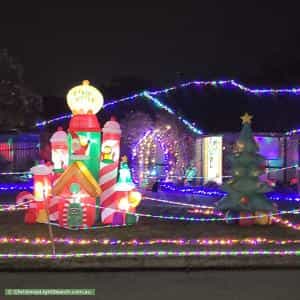 Christmas Light display at 29 Ashton Rise, Huntfield Heights