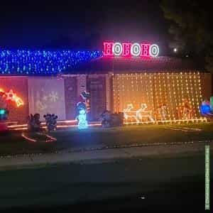 Christmas Light display at 57 Duggan Street, Calwell