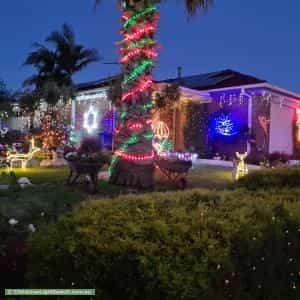 Christmas Light display at 52 Kirkwood Crescent, Hampton Park
