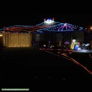 Christmas Light display at  27 Giglia Drive, Sinagra