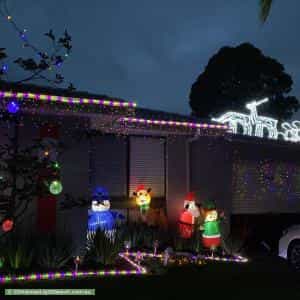 Christmas Light display at 66 Sherringham Road, Cranebrook