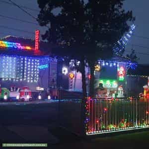 Christmas Light display at 30 Tarawa Road, Lethbridge Park