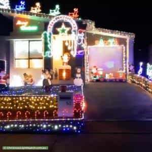 Christmas Light display at 52 Kiewa Grove, Box Hill