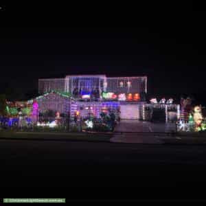 Christmas Light display at 9 Duardo Street, Edensor Park