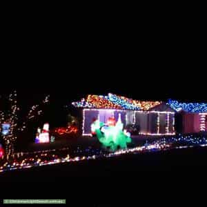 Christmas Light display at 8 Sadlier Court, Stoneville