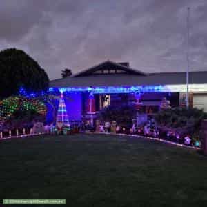 Christmas Light display at 5 Lightfoot Place, Cooloongup
