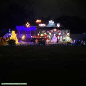 Christmas Light display at 74 Smeaton Close, Lara