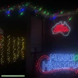 Christmas Light display at 38 Trinity Drive, Cambridge Gardens