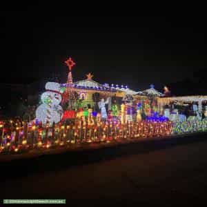 Christmas Light display at 40 Burns Road, Wakeley