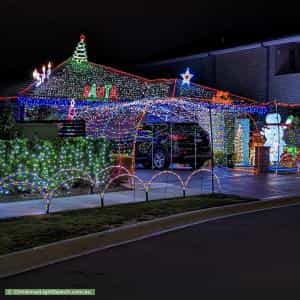 Christmas Light display at 12 Bourne Ridge, Oran Park