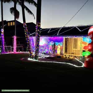 Christmas Light display at 40 Kawana Avenue, Blue Haven