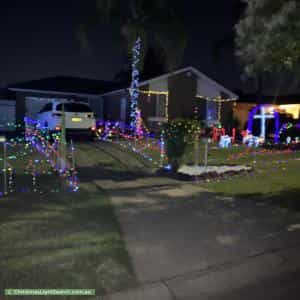 Christmas Light display at 12 Climus Street, Hassall Grove