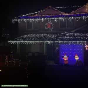 Christmas Light display at 7B Kings Road, Castle Hill