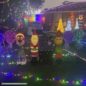 Christmas Light display at 7 Ainslee Court, Cranebrook