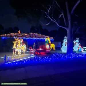 Christmas Light display at 43 Pennington Crescent, Calwell