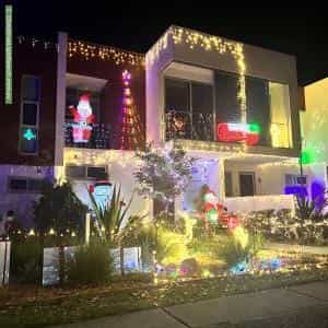Christmas Light display at 6 Hotham Road, Kirrawee