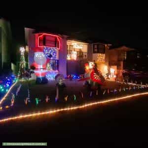 Christmas Light display at 38 Bradley Road, South Windsor