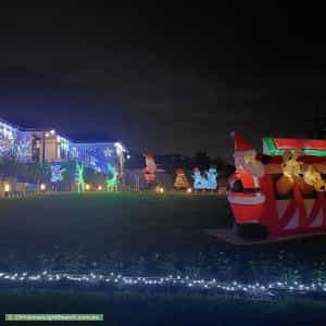 Christmas Light display at 7 Fletcher Street, South Penrith