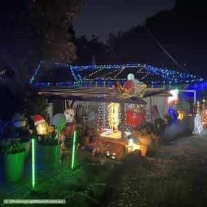 Christmas Light display at 9 Trevor Terrace, Blackwood