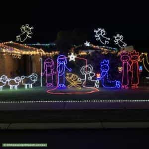 Christmas Light display at 23 Adelaide Circle, Craigie