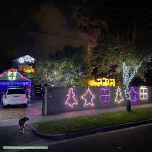 Christmas Light display at 45 Nicol Street, Highett