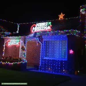 Christmas Light display at 37 Addison Road, Hove