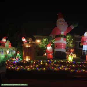 Christmas Light display at 45 Thoresby Grove, Ivanhoe