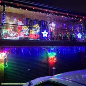 Christmas Light display at 13 Neeld Place, Charnwood