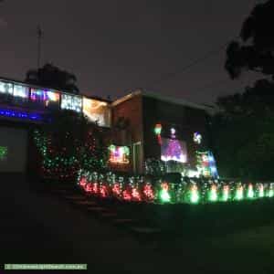 Christmas Light display at 25 Jackson Crescent, Pennant Hills