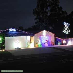 Christmas Light display at 54 Jacana Crescent, Flinders View