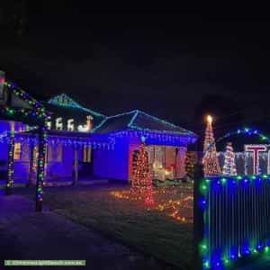 Christmas Light display at 18 Dalmont Street, Highett