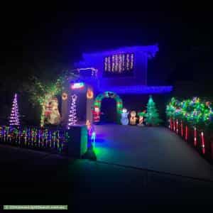 Christmas Light display at  Haven Crescent, Ascot Vale
