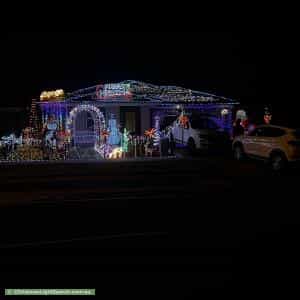 Christmas Light display at 93 Lineham Drive, Cranbourne East