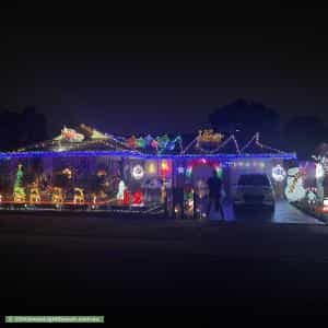 Christmas Light display at 11 Shearer Close, Sydenham