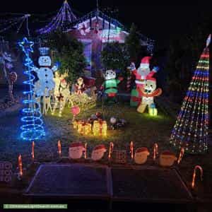 Christmas Light display at  123 Beckham Rise, Craigmore