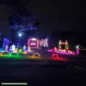 Christmas Light display at 9 Hurley Grove, Hackham