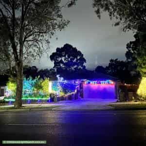 Christmas Light display at 10 Bemboka Road, Croydon Hills