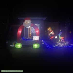Christmas Light display at 31 Delegate Way, Whittlesea