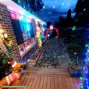 Christmas Light display at 16 Louis Loder Street, Theodore